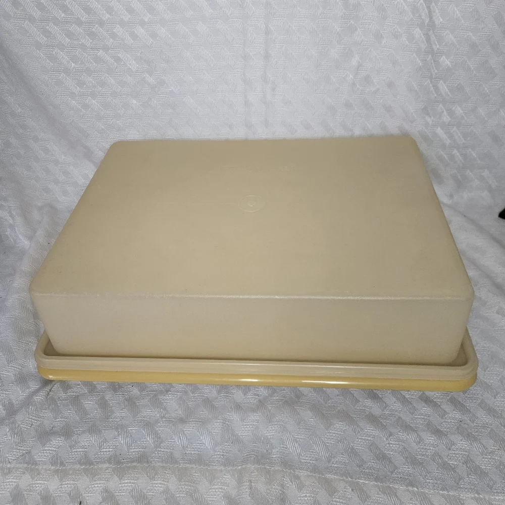 Tupperware Rectangle Cake Carrier (missing handle)